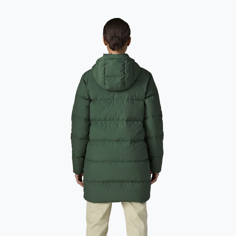 Palton cu puf pentru femei Patagonia Sisar Down Parka canopy green 2