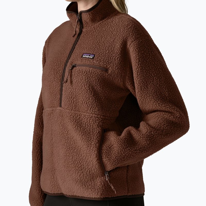 Bluză fleece pentru femei Patagonia Retro Pile Marsupial berm brown 4