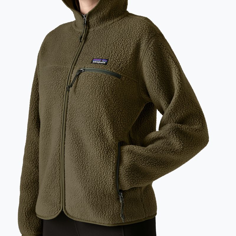 Bluză fleece pentru femei Patagonia Retro Pile Hoody basin green 5