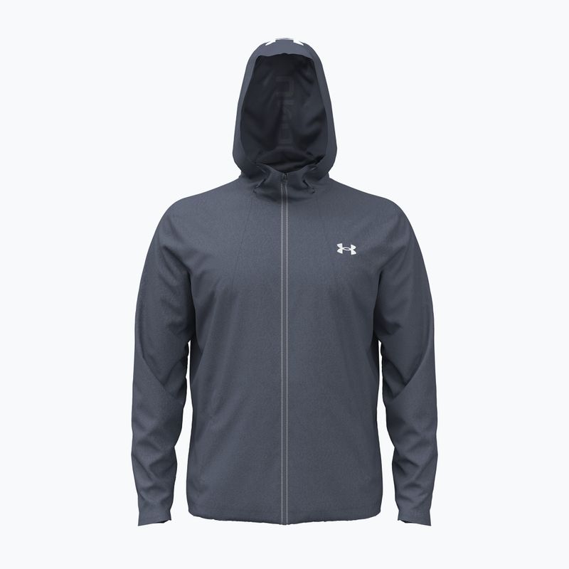 Geacă de antrenament pentru bărbați Under Armour Tech Utility Woven Jacket downpour gray/white