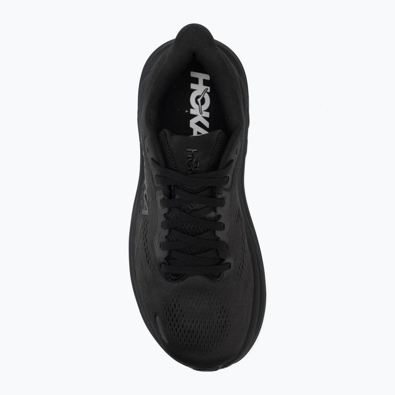 Bluză pentru femei de alergare HOKA Clifton 11 Wide black/black 5