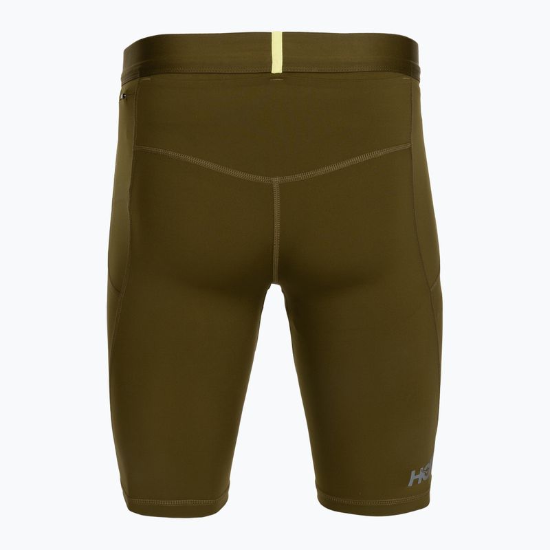 Pantaloni scurți de alergare pentru bărbați HOKA Novafly Half Tight sepia 2