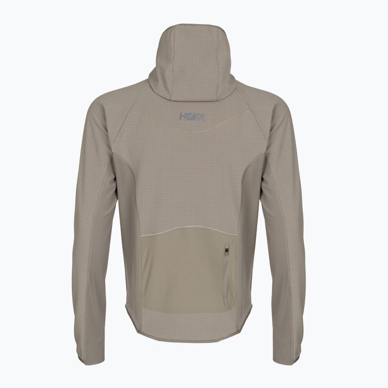 Geacă de alergare pentru bărbați HOKA Sky Glow Half Zip pebble grey 2