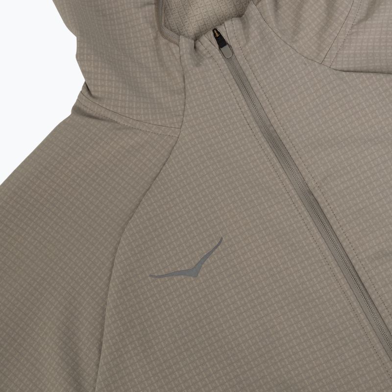 Geacă de alergare pentru bărbați HOKA Sky Glow Half Zip pebble grey 3