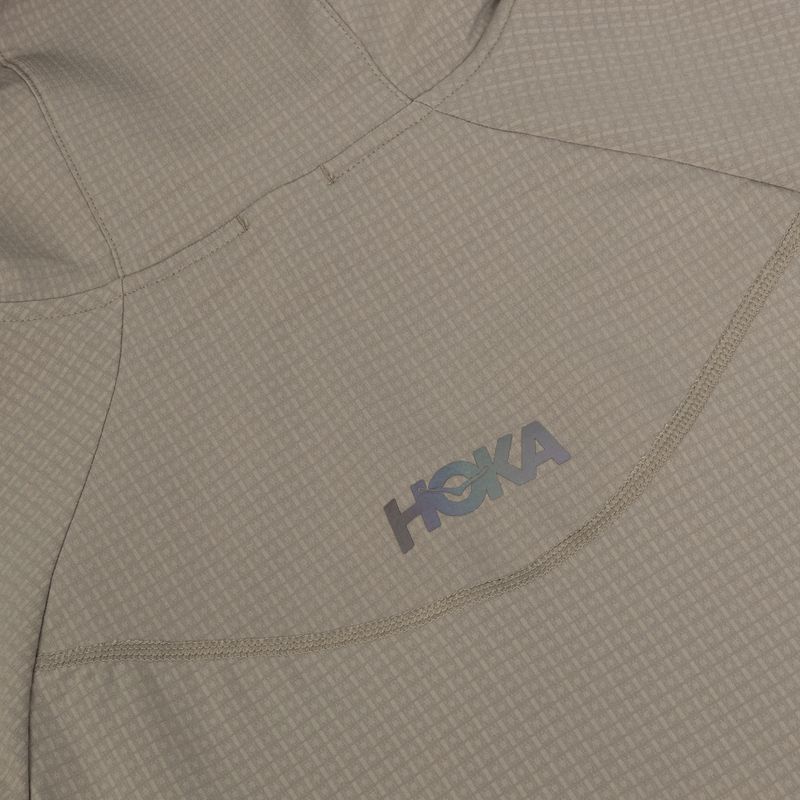 Geacă de alergare pentru bărbați HOKA Sky Glow Half Zip pebble grey 4