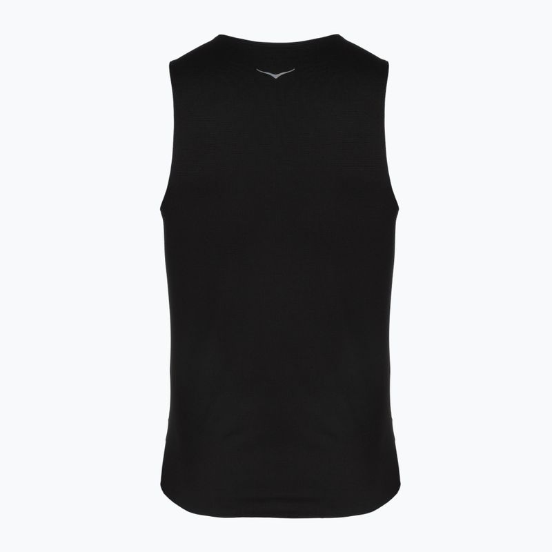 Tricou de alergare pentru bărbați HOKA EveryRun Tank black 2