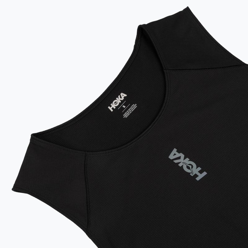 Tricou de alergare pentru bărbați HOKA EveryRun Tank black 3
