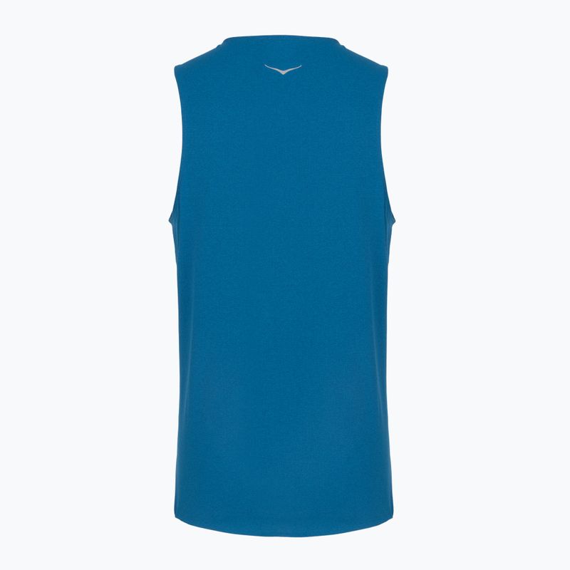 Tricou de alergare pentru bărbați HOKA EveryRun Tank night glow blue 2