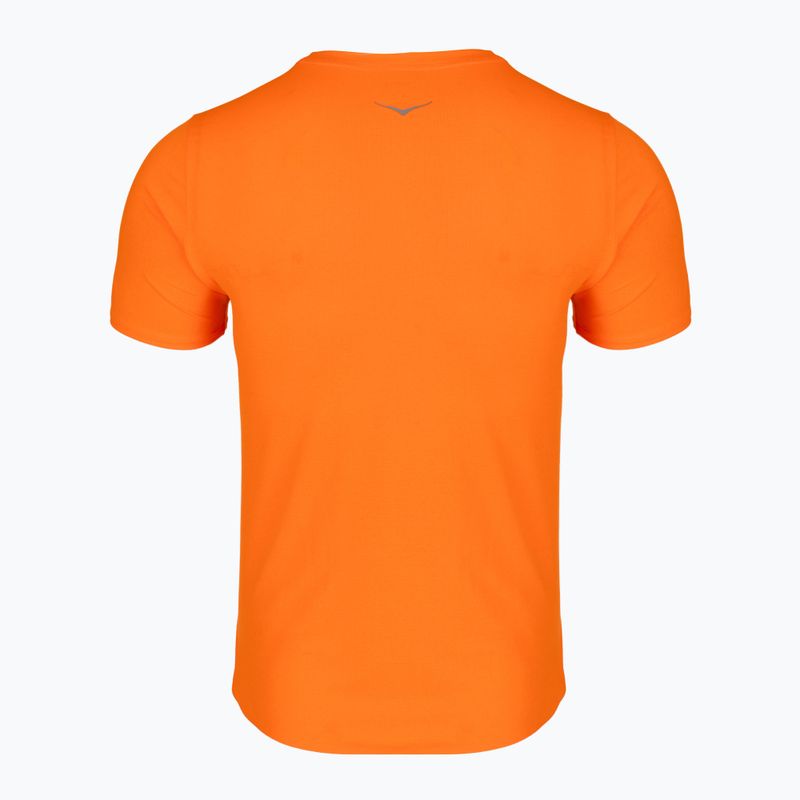 Tricou de alergare pentru bărbați HOKA EveryRun Short Sleeve electric tangerine 2