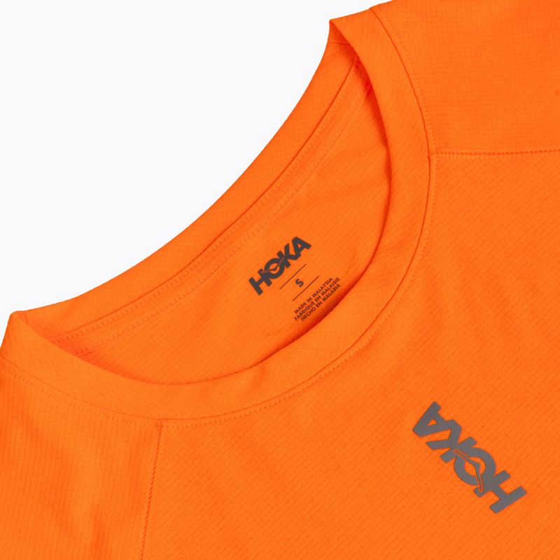 Tricou de alergare pentru bărbați HOKA EveryRun Short Sleeve electric tangerine 3