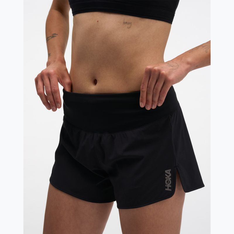 Pantaloni scurți de alergare pentru femei HOKA Glide Short 3.5" Brief black 4
