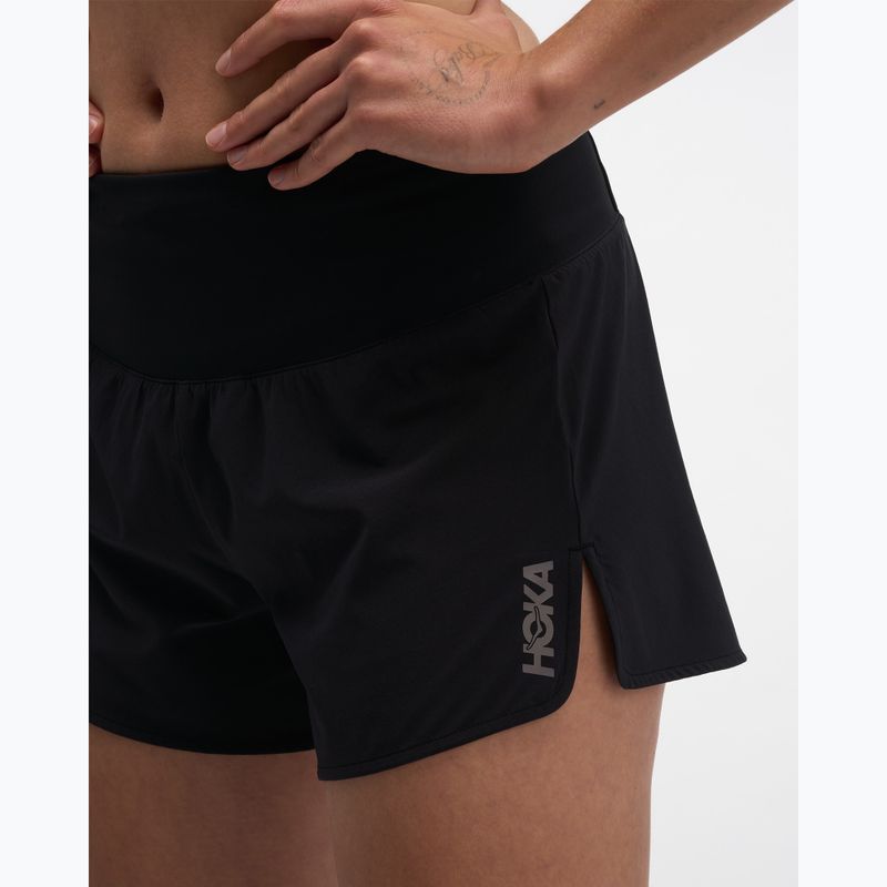 Pantaloni scurți de alergare pentru femei HOKA Glide Short 3.5" Brief black 5