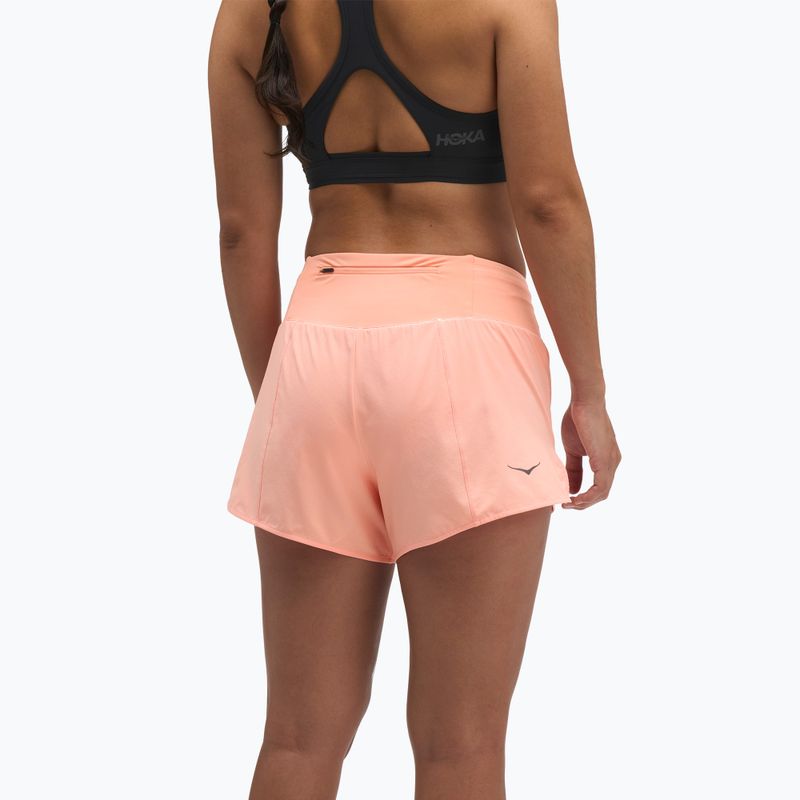 Pantaloni scurți de alergare pentru femei HOKA Glide Short 3.5" Brief sunstone 3