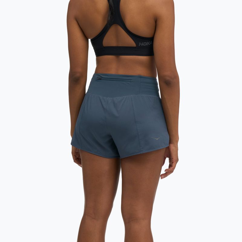 Pantaloni scurți de alergare pentru femei HOKA Glide Short 3.5" Brief varsity navy 3