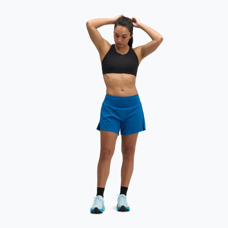 Pantaloni scurți de alergare pentru femei HOKA Glide Short 5" 2in1 night glow blue 2