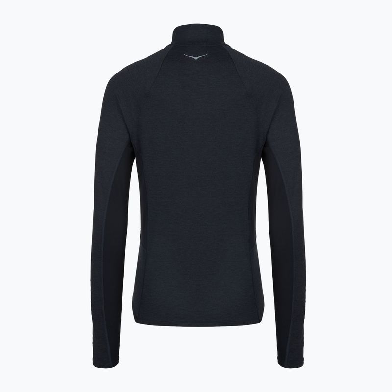 Bluză pentru femei de alergare HOKA Skyform Half Zip black heather 2