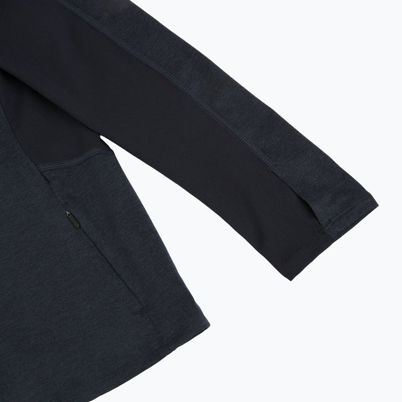 Bluză pentru femei de alergare HOKA Skyform Half Zip black heather 4