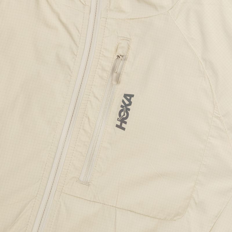 Geacă de alergare pentru femei HOKA Skyflow Wind Jacket oat milk 3