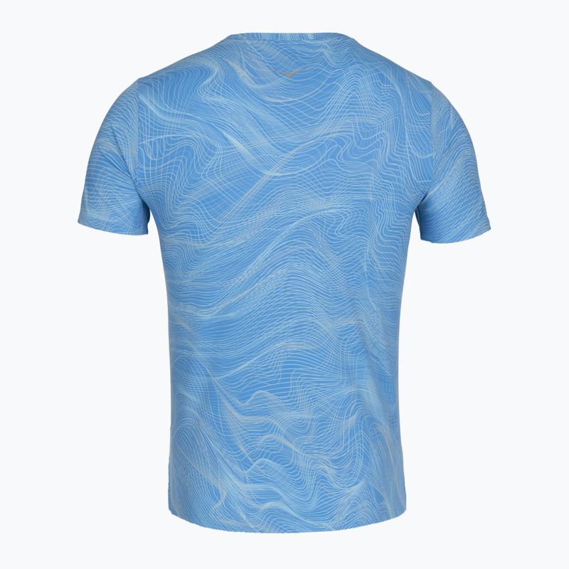 Tricou de alergare pentru bărbați HOKA EveryRun CLF PRT mineral blue 2