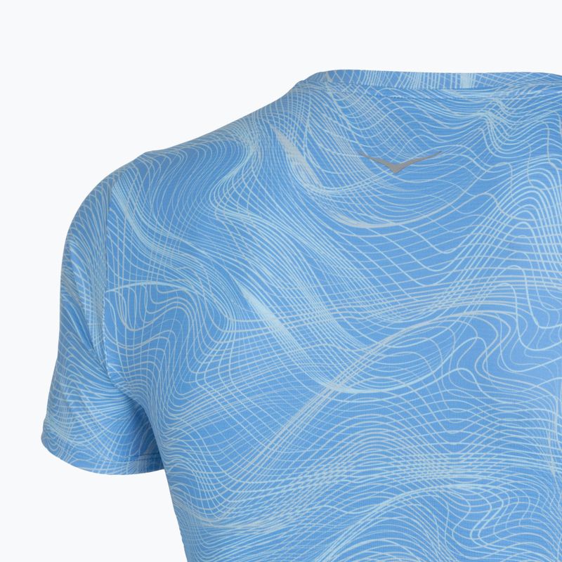 Tricou de alergare pentru bărbați HOKA EveryRun CLF PRT mineral blue 4