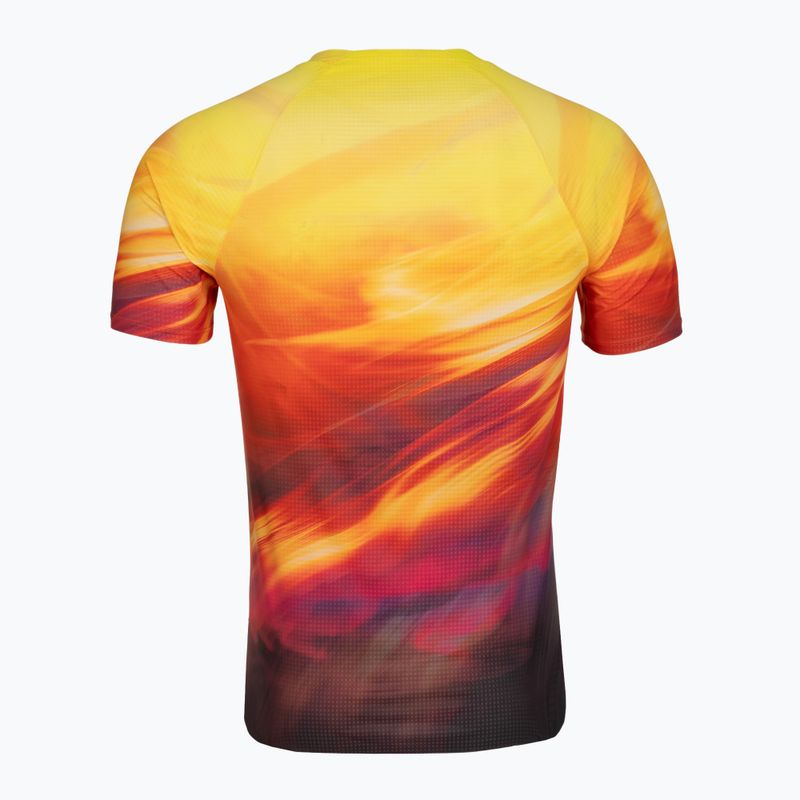 Tricou de alergare pentru bărbați HOKA Race Day Short Sleeve TR PRT hoka citrus print 2