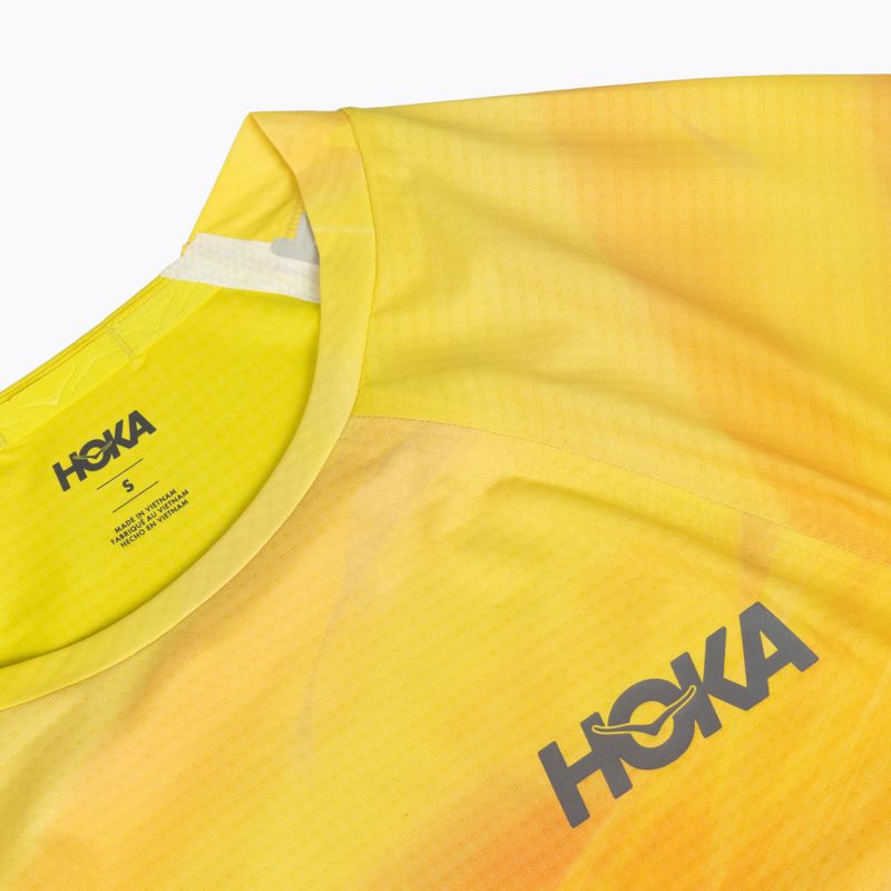 Tricou de alergare pentru bărbați HOKA Race Day Short Sleeve TR PRT hoka citrus print 3