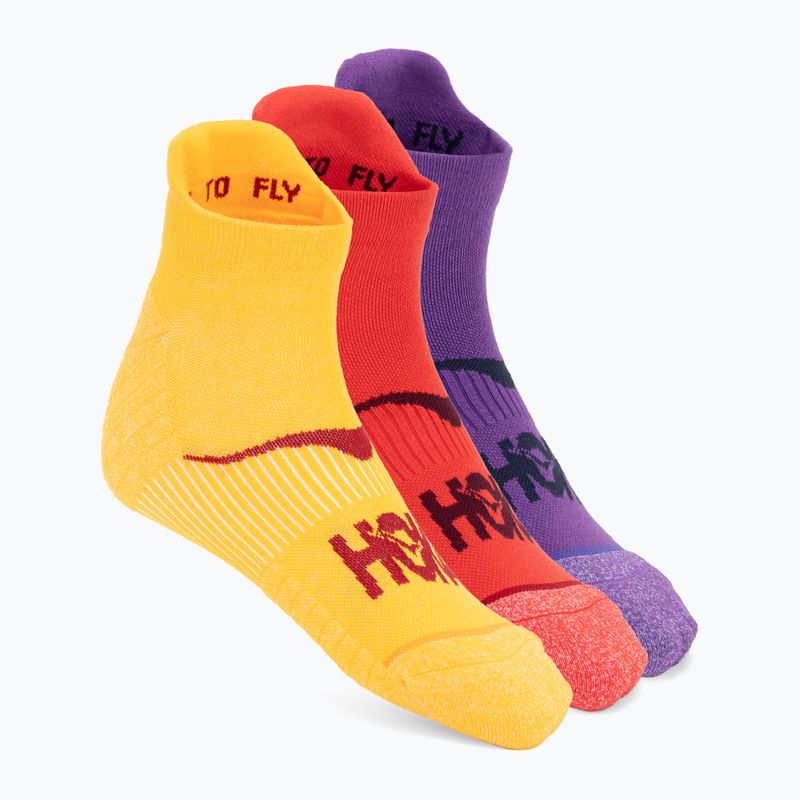 Șosete HOKA No-Show Run Sock 3-pack egg yolk/cerise/virtual violet
