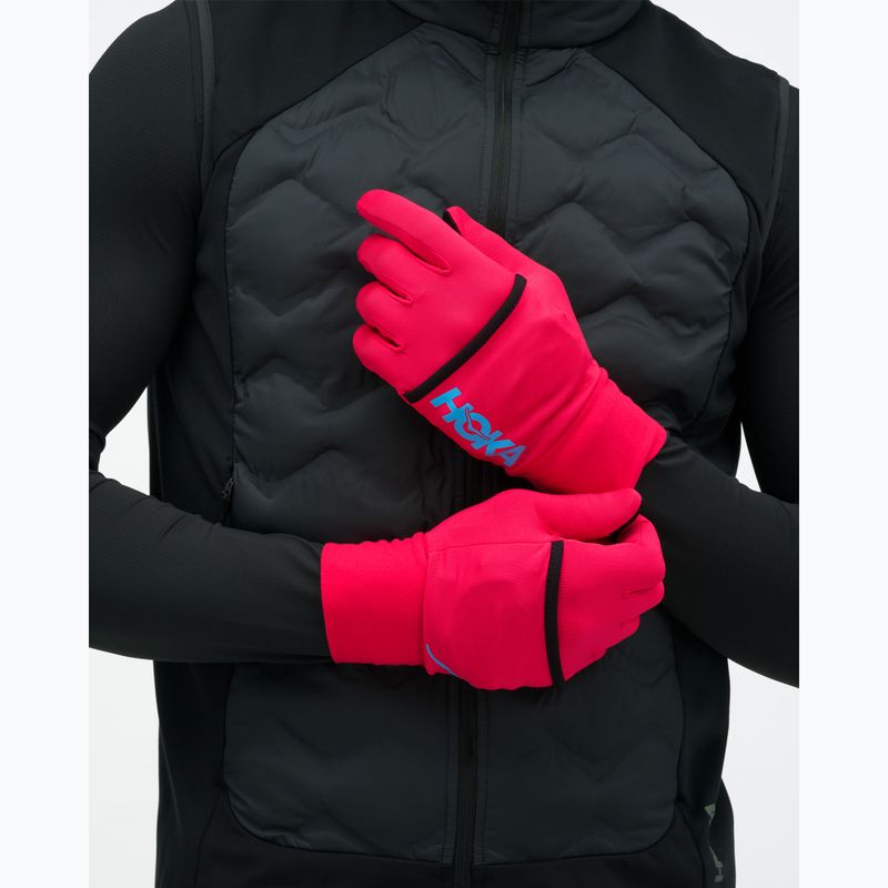 Mănuși de alergare HOKA Coldsnap Fleece Gloves cerise 2
