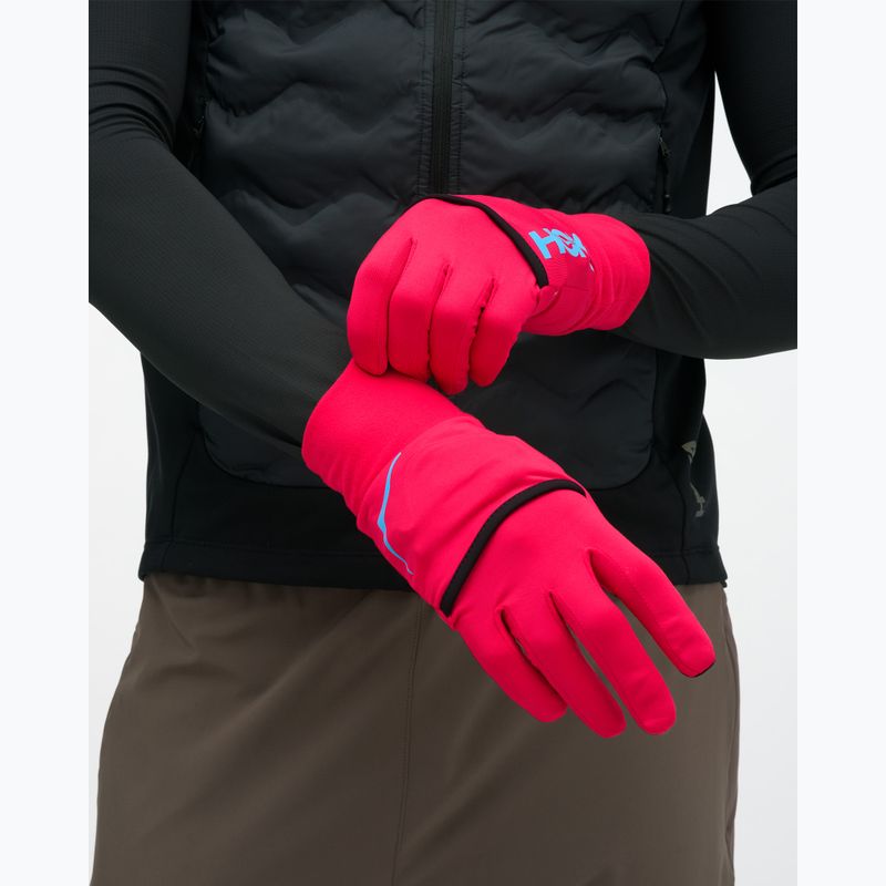 Mănuși de alergare HOKA Coldsnap Fleece Gloves cerise 3