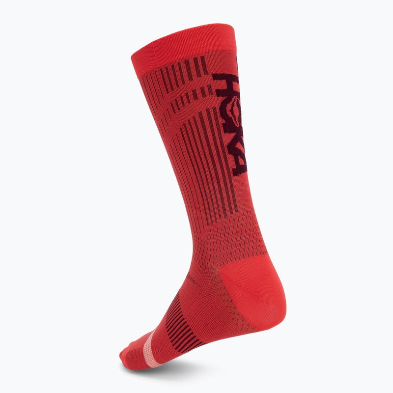Șosete Hoka Trail Race Crew Sock cerise 2