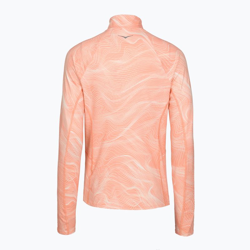 Bluză pentru femei de alergare HOKA Skyform Half Zip CLF PRT sunstone print 2