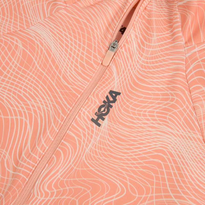 Bluză pentru femei de alergare HOKA Skyform Half Zip CLF PRT sunstone print 3