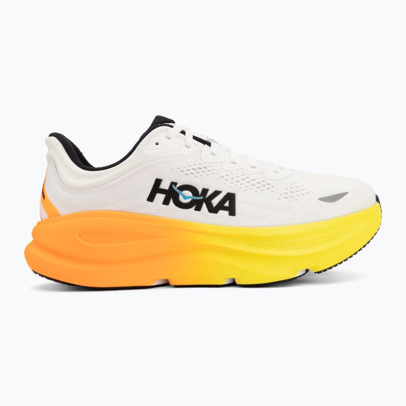 Încălțăminte de alergare pentru bărbați HOKA Bondi 9 white/neon tangerine 2