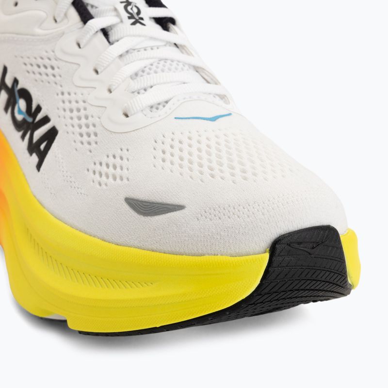 Încălțăminte de alergare pentru bărbați HOKA Bondi 9 white/neon tangerine 7