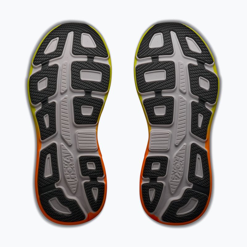 Încălțăminte de alergare pentru bărbați HOKA Bondi 9 white/neon tangerine 6