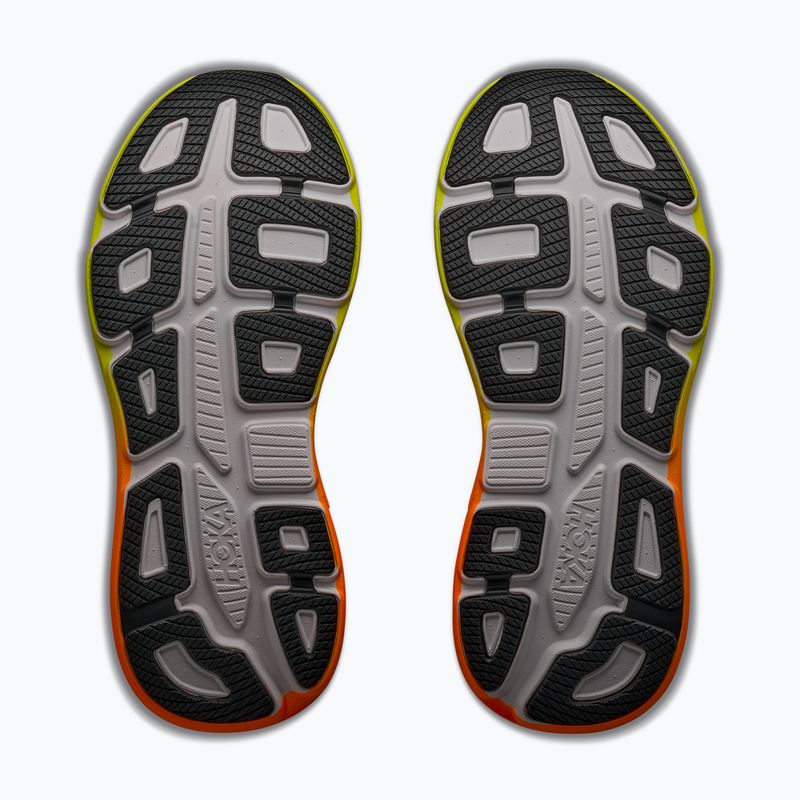Încălțăminte de alergare pentru bărbați HOKA Bondi 9 Wide white/neon tangerine 6