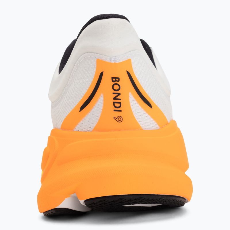 Încălțăminte de alergare pentru bărbați HOKA Bondi 9 Wide white/neon tangerine 6