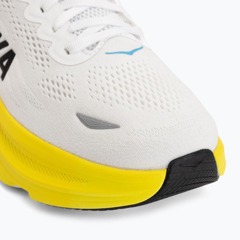 Încălțăminte de alergare pentru bărbați HOKA Bondi 9 Wide white/neon tangerine 7