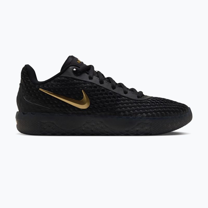 Încălțăminte de baschet pentru bărbați Nike LeBron Witness X black/black/iron grey/metallic gold