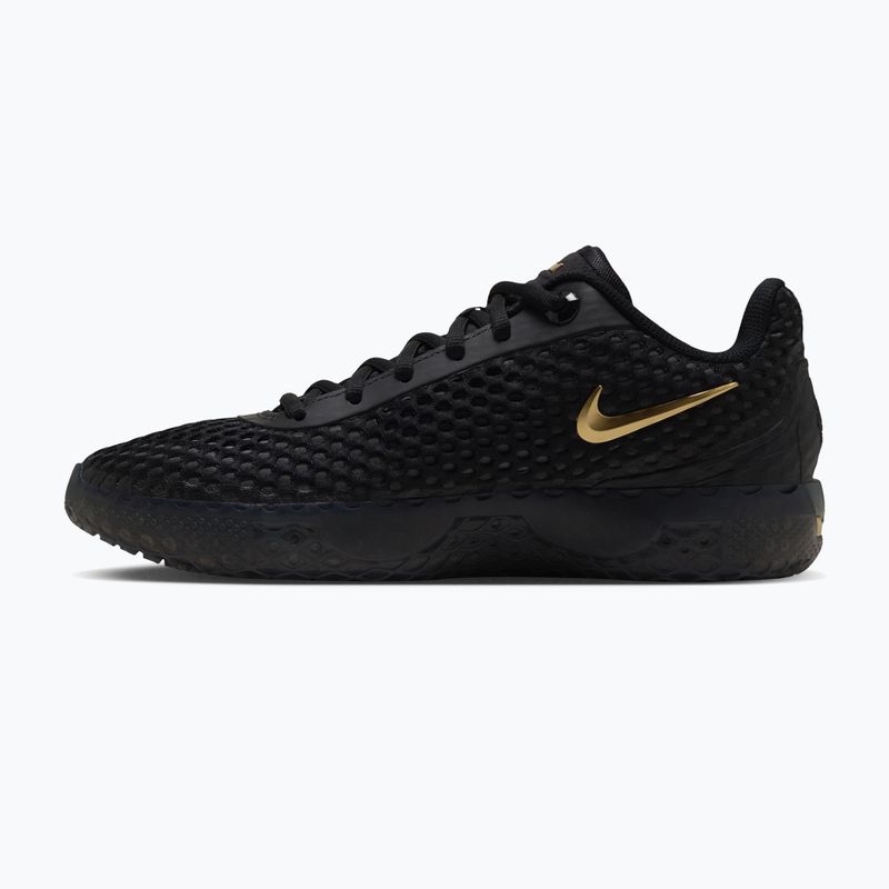 Încălțăminte de baschet pentru bărbați Nike LeBron Witness X black/black/iron grey/metallic gold 2