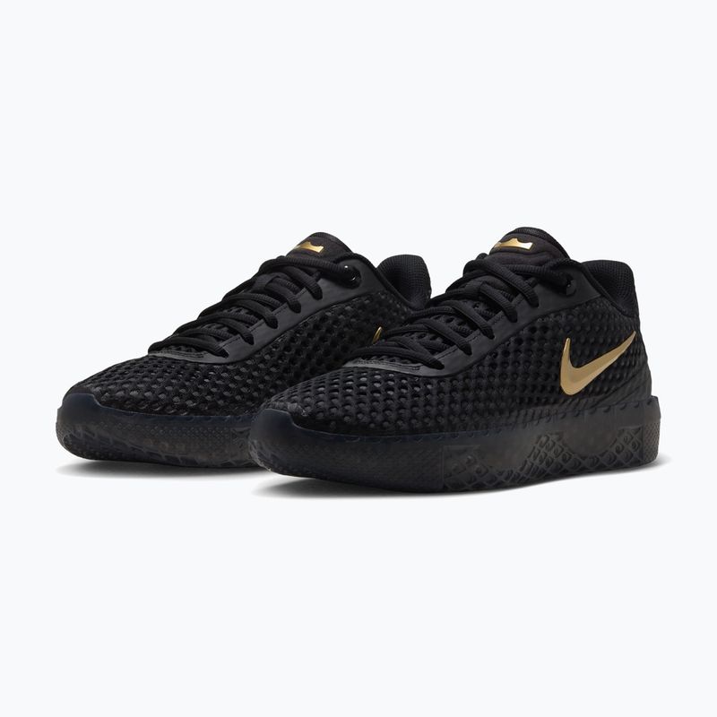Încălțăminte de baschet pentru bărbați Nike LeBron Witness X black/black/iron grey/metallic gold 3