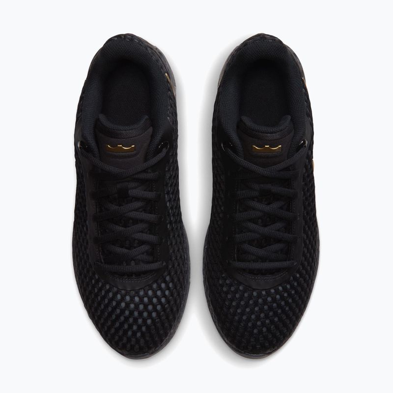 Încălțăminte de baschet pentru bărbați Nike LeBron Witness X black/black/iron grey/metallic gold 5