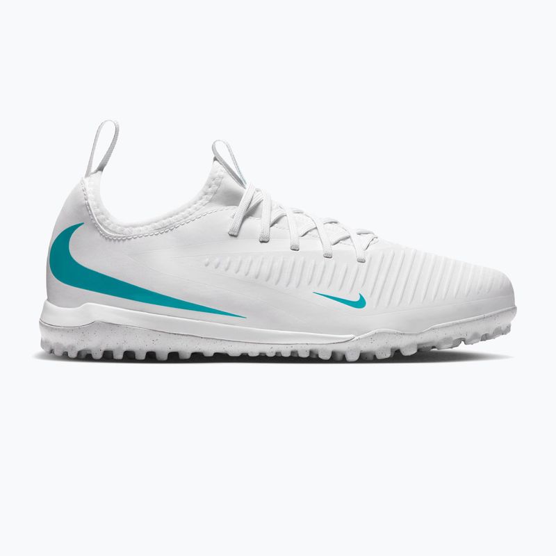 Încălțăminte de fotbal pentru copii Nike Phantom 6 Low Academy Jr TF white/white/dusty cactus