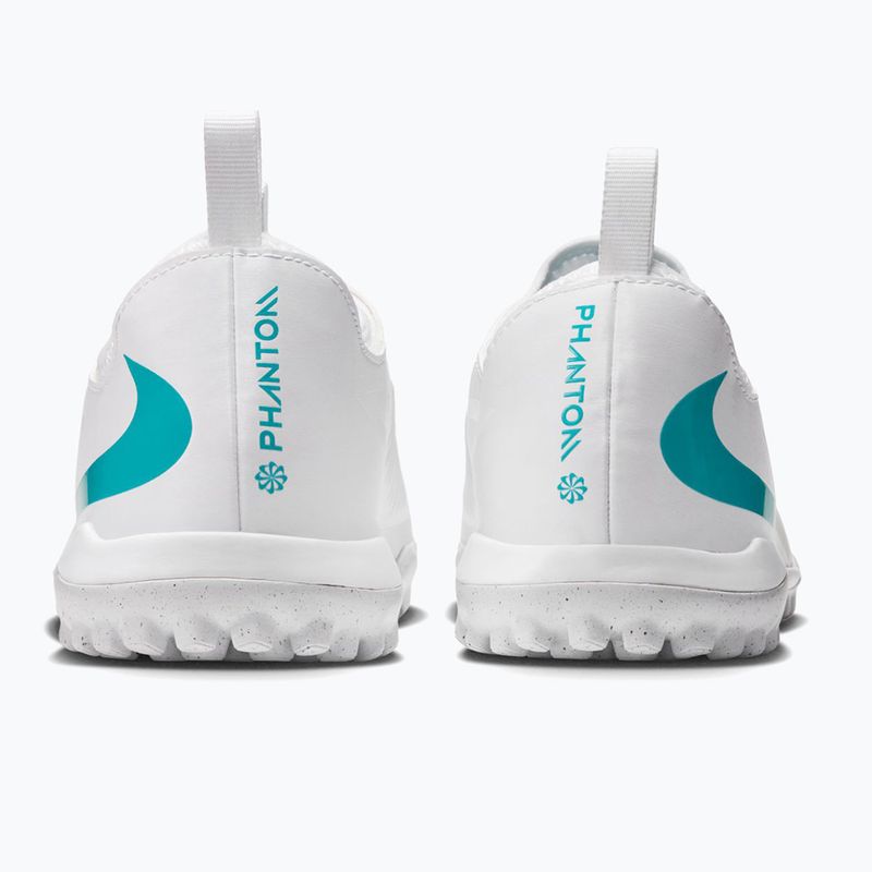 Încălțăminte de fotbal pentru copii Nike Phantom 6 Low Academy Jr TF white/white/dusty cactus 2