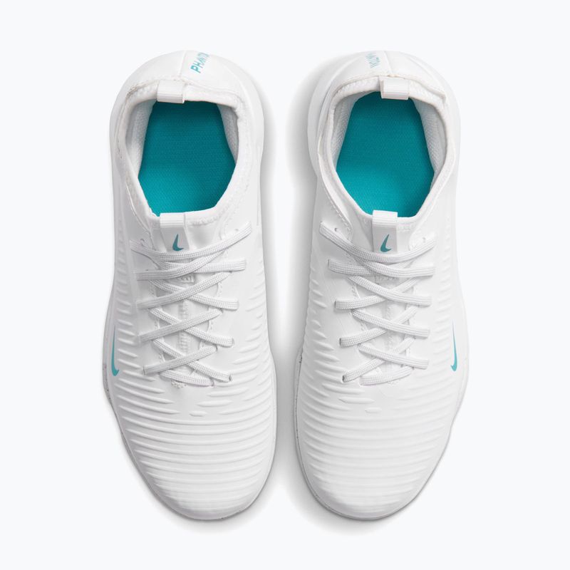 Încălțăminte de fotbal pentru copii Nike Phantom 6 Low Academy Jr TF white/white/dusty cactus 3