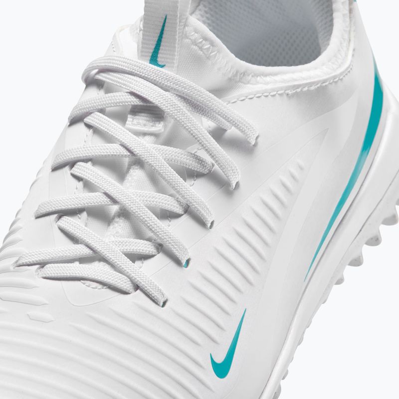 Încălțăminte de fotbal pentru copii Nike Phantom 6 Low Academy Jr TF white/white/dusty cactus 5