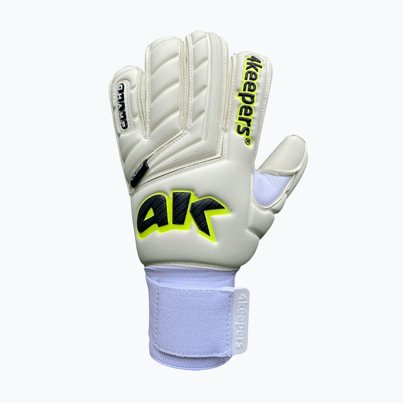 Mănuși de portar pentru copii 4keepers Champ Carbo V RF Strap albe 4
