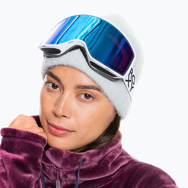 Ochelari de snowboard pentru femei ROXY Storm Women J 2021 bright white/amber rose ml turquesa 2