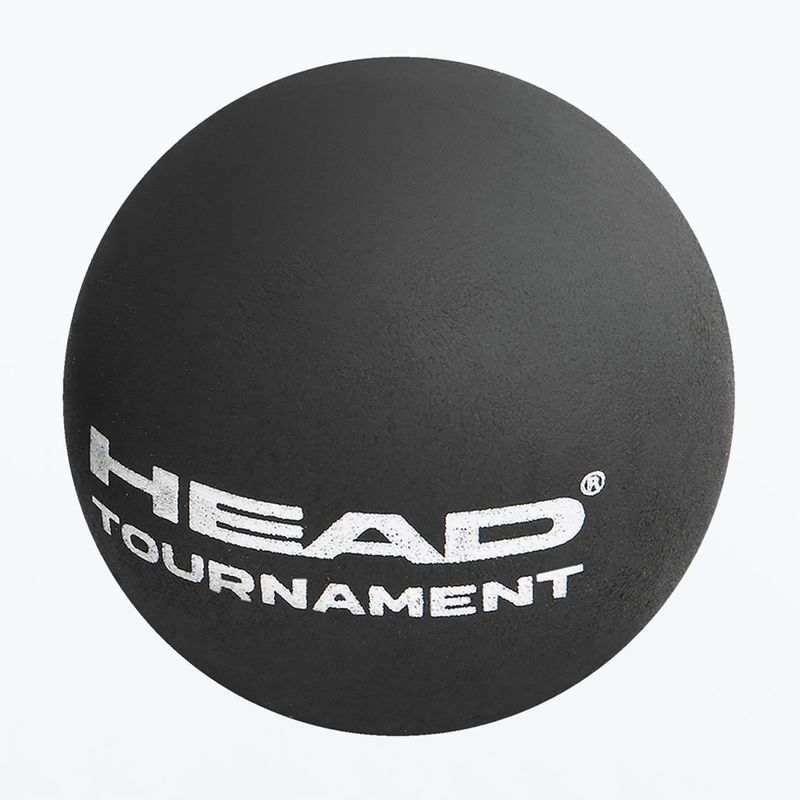 Minge de squash HEAD Tournament Squash Ball neagră 2