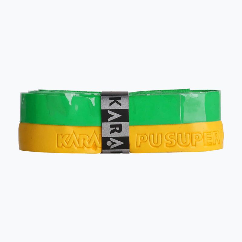 Înveliș pentru rachete de squash Karakal Pu Super Grip Duo green / yellow